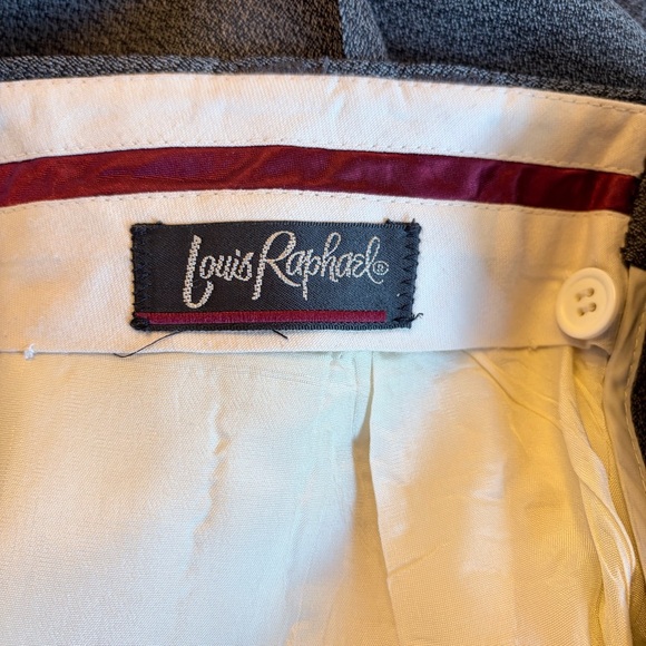 Louis Raphael Pleated High Rise Wool Trousers - Picture 6 of 7